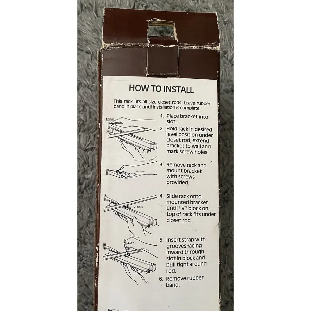 The Original Extendable Belt Rack Vintage Space Saver Belt Rack